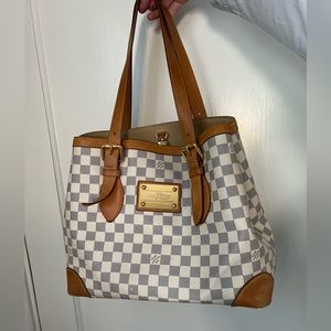 HOLIDAY SALE Louis Vuitton Damier Azure Hampstead Bag